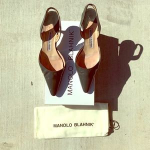 Manolo Blahnik sling backs size 7.5
